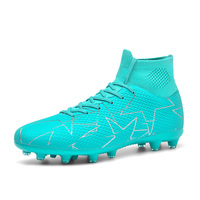 Nouvelles Chaussures de Football 2026 Hommes/Femmes à Crampons Longs AG pour Jeunes et Étudiants Compétition/Entraînement Tige en PU Coton
