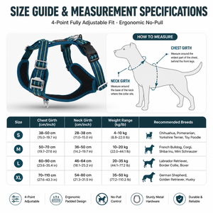 Tactical <b>Dog</b> <b>Harness</b> <b>No</b> <b>Pull</b> Adjustable Reflective Padded Nylon Pet <b>Harness</b> Metal Buckle Custom Logo for Small Large <b>Dogs</b> - Product Image 3