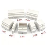 Boîtier électrique sur rail DIN pour montage sur carte PCB, 90*84*57mm, en plastique ABS, boîtiers personnalisés pour instruments électroniques sans fil