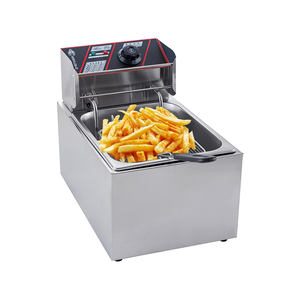 <span class=keywords><strong>Friteuse</strong></span> <span class=keywords><strong>professionnelle</strong></span> en acier inoxydable de <span class=keywords><strong>8</strong></span> <span class=keywords><strong>litres</strong></span> pour frites longues, beignets et gâteaux entiers, modèle français - Product Image 1