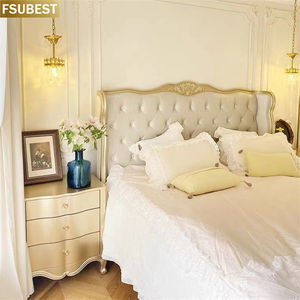 Base de Cama Doble de Terciopelo, Base de Cama de Lujo, Lit Cama, Yatak, Letto, Letti, Bedden, Muebles de Dormitorio, Cadre De Twin Set, Madera, Muebles - Product Image 4