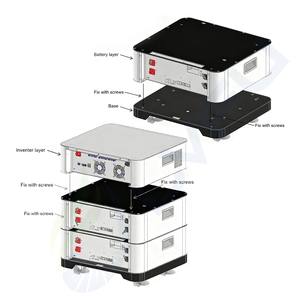 Sistema de Energía Solar Híbrido/Fuera de la Red de 20KW con Batería de Litio y Inversor Personalizados de Fábrica LVFU, Sistema de Batería Todo en Uno de 48V para el Hogar - Product Image 3