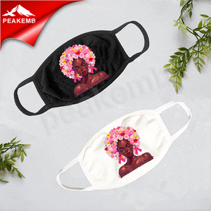 유방암 핑크 리본 아프리카 소녀 전송 디자인 면 O 넥 그래픽 t 셔츠 여성 - Product Image 4