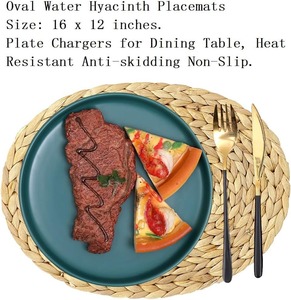 Platos de Bambú Ovalados Tejidos, No Tóxicos, para Servir Comida en Fiestas - Product Image 6