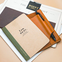 Carnet de notes professionnel personnalisé avec logo, couverture en cuir, journal de réunion, étui avec boucle pour stylo, bloc-notes portable, housse de protection