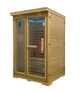 Sala de Sauna interior de cedro rojo moderno de lujo para 2-4 personas con calentador de cerámica pura <span class=keywords><strong>100</strong></span>% Panel de Control de computadora de 1500W para uso en Villa - Product Image 3