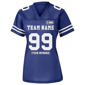 Camiseta Deportiva Personalizada de Fútbol Americano de Doble Cara, Jersey Personalizado para Mujer, Sublimado, Transpirable y de Secado Rápido - Product Image 1