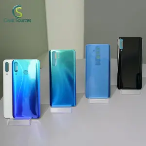 Cover posteriore in vetro per Huawei per Samsung per iphone coperchio della batteria pannello posteriore custodia per porta posteriore blu/nero/rosa