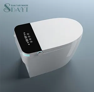 SDAYI Customized Color Modern House Bowl Bathroom Black Ceramic Ceramic Screen Bidet Smart Toilet With Remote Control