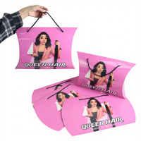 Boîtes d'Oreiller Personnalisées pour Cheveux avec Logo, Coffrets d'Emballage pour Perruques et Extensions Capillaires