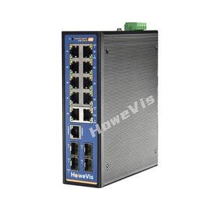 Howevis công nghiệp Gigabit quản lý Ethernet chuyển đổi Din Rail công nghiệp 2 x Gigabit SFP Port + 2x2.5G SFP Port + 10xrj45 - Product Image 1