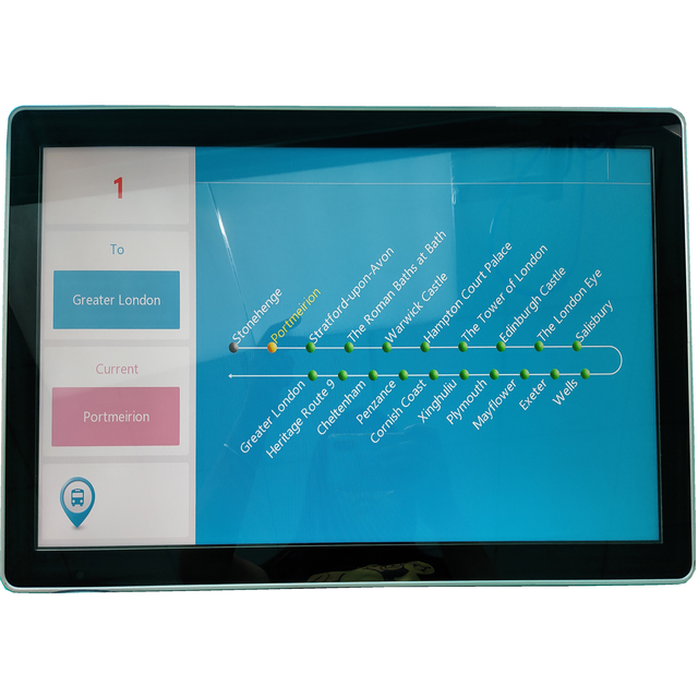 Bus LCD Passenger Information Screen Video Advertising Play Voice Stop Prompt Wifi Digital Display