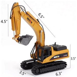 SJY-1910-2 Modèle de camion excavateur en métal à l'échelle 1/40, véhicules de construction moulés sous pression, jouets pour garçons - Product Image 5