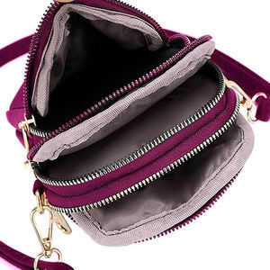 Sac à bandoulière pour smartphone en nylon, sac à main personnalisé imperméable, sac messager, petit sac pour téléphone pour <span class=keywords><strong>femme</strong></span>, sac bandoulière - Product Image 4