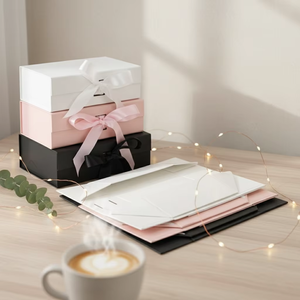 High Quality Gift Paper Series Jewelry Box Packaging Printed logo Boxes with Your Own logo - Product Image 3
