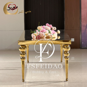 Mesa de Comedor de Lujo de Estilo Italiano Moderno, de Acero Inoxidable Dorado, Personalizada, para Uso en el Hogar y Hoteles, Muebles de Comedor - Product Image 6