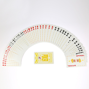 Waterproof Coated Paper <b>Playing</b> <b>Cards</b> Flexible Yellow Poker Deck Custom Logo Personalized Game <b>Cards</b> Wholesale Manufacturer - Product Image 5