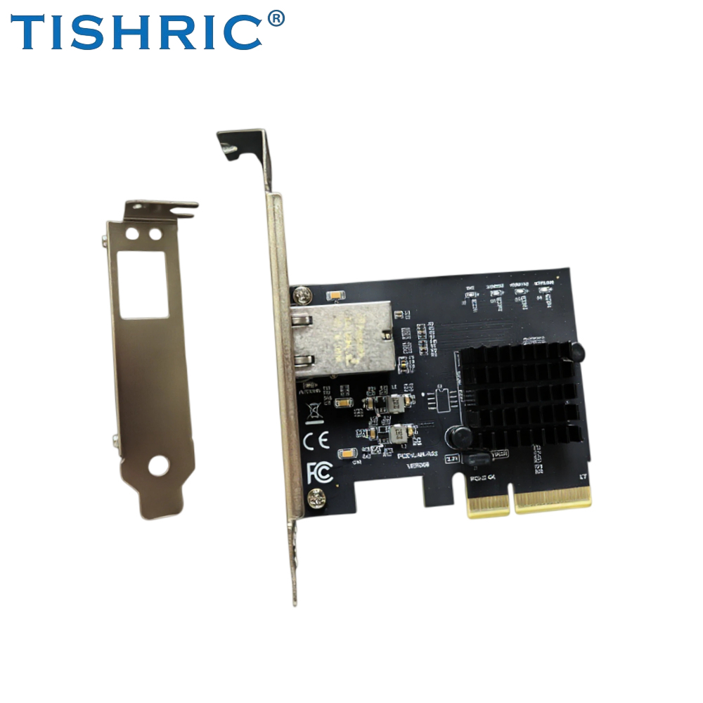 TISHRIC RJ45 10 Gigabit to PCle3.0 4X / PCIE4.0 1X Network Card Diskless PXE Desktop <strong>Server</strong> for Company <strong>Internet</strong> <strong>Cafe</strong> RTL8127AT