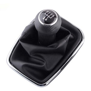 مقبض ذراع ناقل الحركة للسيارة وقطعة الحماية لسيارات فولكس فاجن جولف 4، MK4، GTI، R32، بورا، جيتا (يدوي 10 مم، <span class=keywords><strong>5</strong></span> / 6 سرعات) - Product Image 1