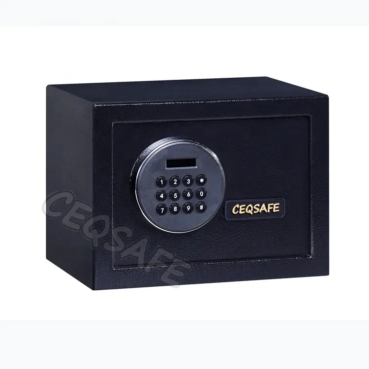 CEQSAFE-cerradura electrónica inteligente con huella dactilar para Hotel, dispositivo de seguridad con tiempo seguro para el hogar, depósito de dinero, caja de seguridad pequeña para niños