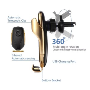 Support de téléphone de <span class=keywords><strong>voiture</strong></span> à charge rapide sans fil 10W <span class=keywords><strong>Chargeur</strong></span> sans fil pour <span class=keywords><strong>voiture</strong></span> pour <span class=keywords><strong>Huawei</strong></span> P30 Pro - Product Image 4