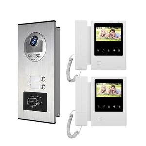 New Trend 2 Unit Apartment 4.3-inch Monitor Video Doorbell <strong>System</strong> Video <strong>Intercom</strong> Support 2 Way Audio <strong>Intercom</strong> - Product Image 1