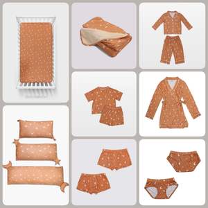 طقم بيجامات للأمهات وأنا ، طقم بيجامات من ألياف الخيزران ، سبانديكس ، ملابس صالة ، شورتات مطبوعة بالأزهار ، طقم بيجامة ناعمة للأطفال ، ملابس نوم للصيف والخريف - Product Image 4