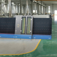 Machine à laver le verre verticale, machine de nettoyage et de séchage du verre de 3 à 18 mm pour ligne de production de verre isolant