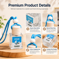 Diffuseur d'huiles essentielles liquides écologiques FORMBO de haute qualité pour voiture, pendentif suspendu, parfum longue durée, bouteille d'huile essentielle, désodorisant d'air, orange