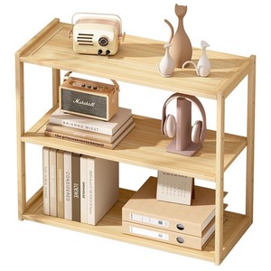 Petite étagère à cloisons multicouches en bois massif Étagère à deux niveaux/<span class=keywords><strong>Rangement</strong></span> de <span class=keywords><strong>bureau</strong></span>/<span class=keywords><strong>Rangement</strong></span> de chevet Utilisation en plastique Meubles de <span class=keywords><strong>bureau</strong></span> - Product Image 4
