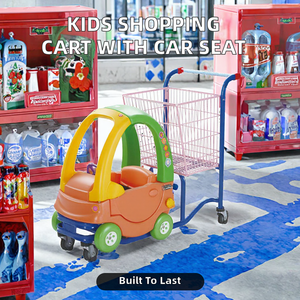 <span class=keywords><strong>Carrello</strong></span> <span class=keywords><strong>per</strong></span> <span class=keywords><strong>Bambini</strong></span> in Plastica con Sedile e Struttura a Rete <span class=keywords><strong>per</strong></span> lo Shopping - Product Image 2