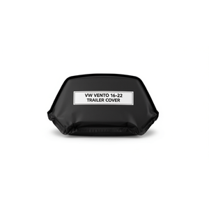 Housse de remorque pour voiture VW Vento 2016-2022, housse de protection imperméable noire pour remorques de transport de véhicules, tissu durable avec sécurité - Product Image 1