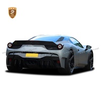 Mise à niveau vers Vors Style voiture pare-chocs avant Bodykit pour Ferrari 458 Kits de carrosserie en Fiber de carbone diffuseur arrière embouts d'échappement