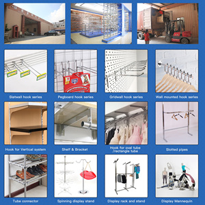 슬랫월 금속 슈퍼마켓 디스플레이 후크 용 슈퍼마켓 크롬 스틸 와이어 디스플레이 후크 - Product Image 2