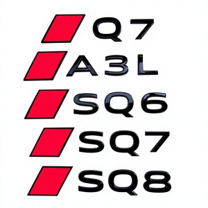 สติกเกอร์ติดท้ายรถยนต์สีแดงรูปตัวอักษร S สำหรับ Audi SQ8 SQ7 SQ6 A3 A5 A6 S8 RS3 - Product Image 2