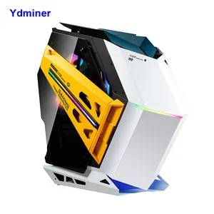 Boitier pour ordinateur de gamer, tour de pc au design Cool, style rgb, modèle ouvert, idéal pour pc, en stock,