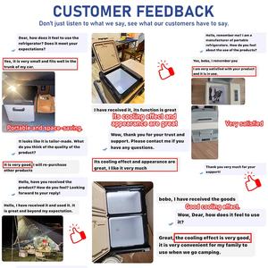 Réfrigérateur de voiture électrique avec logo personnalisé, 12V 220V, compresseur de refroidissement, noir, portable, réfrigérateur de camping, 45L 55L 75L - Product Image 6