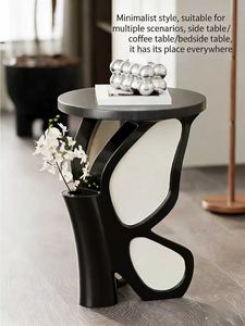 Mesa de Centro de Estilo Antiguo con Borde de Mariposa Creativo, Decoración Retro para Sala de Estar, Dormitorio, Mesa de Noche - Product Image 3