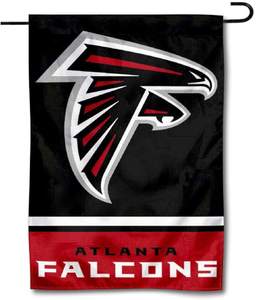 Nouveau drapeau de jardin imprimé numériquement double face 100% polyester des Falcons d'Atlanta - Product Image 3