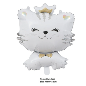 Ballon en aluminium chat <span class=keywords><strong>princesse</strong></span> mignon en promotion, décoration de fête à l'hélium pour <span class=keywords><strong>anniversaire</strong></span> de filles et baby shower - Product Image 6