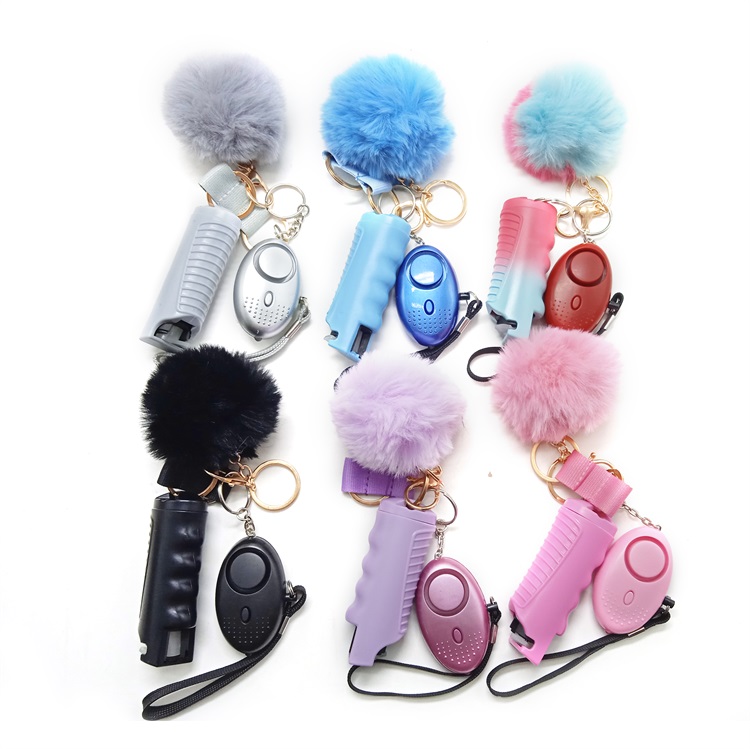 Personal Alarm Keychain Small Bulk Keychain 20Ml Pepper Spray For Self Defense Keychain Pepper Spray Mini Holster Women