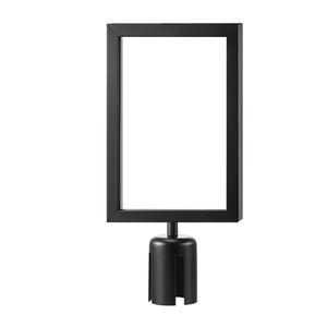 Acciaio nero ritratto Top Stand cartello telaio del traffico barriera Stanchion cartello titolare per la gestione della coda di controllo della folla - Product Image 3