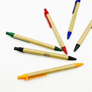 ¡Producto en oferta! Maravilloso bolígrafo sostenible y Degradable, bolígrafo promocional, logo personalizado, bolígrafo reciclado
