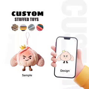 Custom 10cm Kawaii Baby Dog Plushies Cute Doll Idol Kpop Animal Toy con forro de malla Llavero Fábrica Custom Make Ring Plushies - Product Image 3