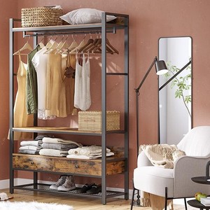 Minimalist bedroom coat and <b>shoe</b> rack, cross-border home living room <b>storage</b> <b>shelf</b>, multi-functional entryway coat and <b>shoe</b> rack - Product Image 1