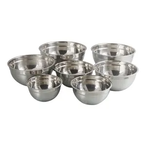 Wholesale Manufacture Stainless Steel 201 Mixing Bowl High Quality Kitchenware Bowl For Food Use