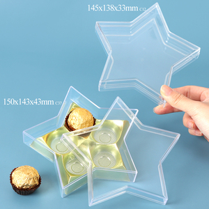 SUNSHING Custom PS Star Shape Chocolate <b>Box</b> with Lid <b>Small</b> Acrylic Gift <b>Packaging</b> <b>Box</b> Clear Plastic Candy Display Containers - Product Image 2