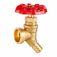 Robinet de contrôle multi-tours en laiton sans plomb avec raccords PEX 1/2'' et MHT 3/4''
