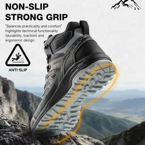<span class=keywords><strong>Scarpe</strong></span> da Trekking Unisex Leggere per Tutte le Stagioni, Impermeabili, in Pelle Scamosciata e Mesh, con Lacci Classici - Product Image 3
