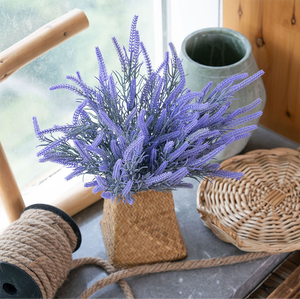 פרחים לבנדר מדומה הסיטונאי פרחים גבוהה ריאליסטית הביתה ארוחת קישוט פרחים קישוטי חתונה גינון מיוחד - Product Image 4